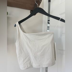 Lululemon Ribbed One-Shoulder crop tank